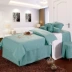 Choi Mu Beauty khăn trải giường denim giả bông phong cách mục vụ đơn giản phong cách châu Âu thẩm mỹ viện điều trị massage chuyên dụng cao cấp - Trang bị tấm Trang bị tấm