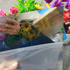 Стикер стены граффити 千层镜深渊镜材料无限延伸霓虹灯双面亚克力镜面板银色半透单面镜