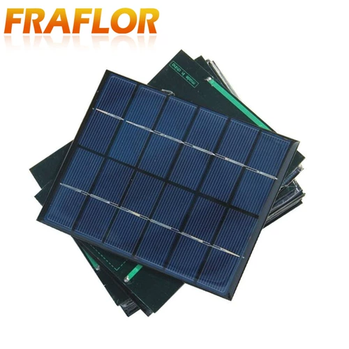 Батарея на солнечной энергии, мобильный телефон, зарядное устройство, 136×110мм, 2W, 6v