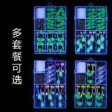 Электронный индукционный колокольчик, светящаяся лампа для рыбалки, сигнализация с аксессуарами, человеческий датчик