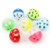 Pet chơi Nhựa hollow chuông bóng đồ chơi Mèo đồ chơi con chó đồ chơi Chuông bóng đôi bóng màu đặc biệt cung cấp
