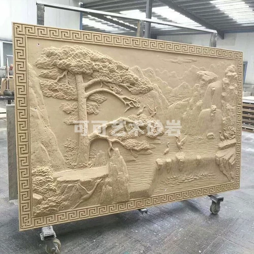 Джи -сосна китайская китайская искусственная рельеф из песчаника фрески на открытом воздушном телевидении