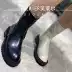 2020 mới Chelsea Cavalier boots lưới người nổi tiếng Giày bốt nữ phong cách Anh Martin boots nữ xu hướng giày da đế dày - Giày cao gót