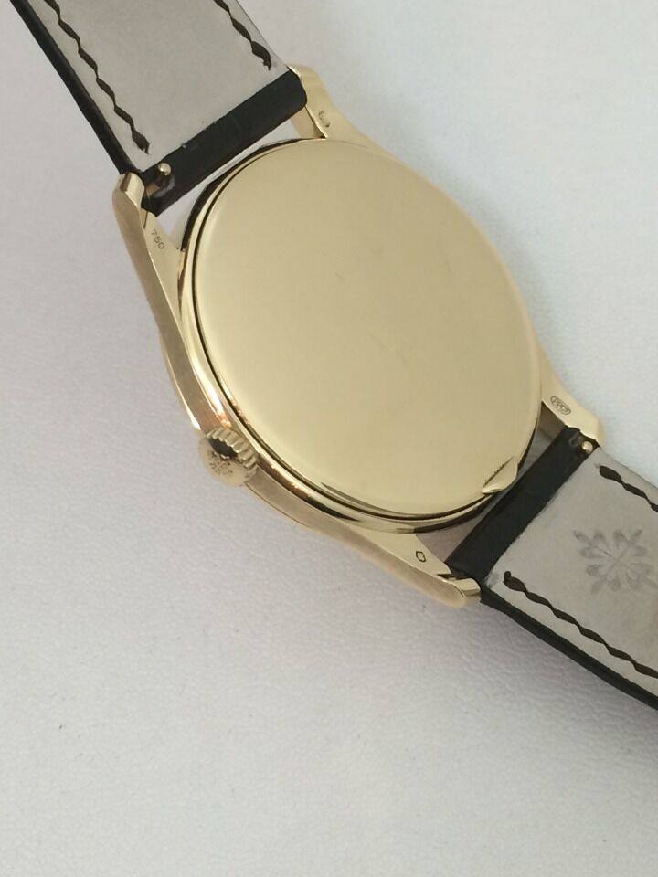 【3-3-64】二手百达翡丽5196j 黄金 小三针 机械表