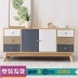 tủ lưu trữ vườn mây gỗ ngăn kéo đặc biệt Hàn Quốc bộ chứa tủ hiện đại phòng khách nhỏ gọn tủ khóa tủ TV - Buồng Buồng