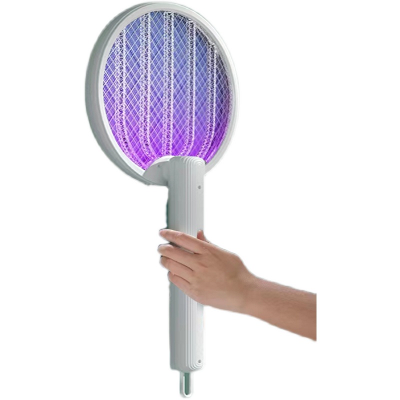 电蚊拍可充电式家用强力自动诱蚊二合一锂电池驱蚊神器电网苍蝇拍