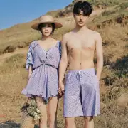 Đồ bơi mùa hè Phiên bản Hàn Quốc của bộ đồ bơi đôi đơn giản Cặp đôi người mẫu dưới nước Đồ bơi cặp đôi Mẫu đồ bơi gợi cảm - Vài đồ bơi