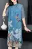 Thương hiệu thủy triều Nhật Bản và Hàn Quốc mua phiên bản cải tiến mới của nét phụ nữ trang nghiêm bầu không khí trang phục cỡ lớn lụa quốc phục - Trang phục dân tộc