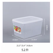 Tim IKEA dung lượng lớn trái cây hộp lưu trữ tủ lạnh tủ lạnh rau hộp hộp kín hộp nhựa hình chữ nhật nhà - Đồ bảo quản