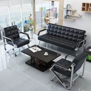 Sofa văn phòng, nội thất kinh doanh ba người đơn giản, khu vực tiếp tân, văn phòng tiếp tân, ghế sofa, bàn cà phê kết hợp - Nội thất văn phòng