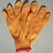 Găng tay dày chống trượt lao động chống trượt lao động khô bảo vệ găng tay đàn hồi thoáng khí cũ găng tay bảo vệ nylon - Găng tay