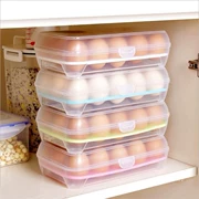 Trái tim IKEA tủ lạnh nhiều trứng hộp hộp thực phẩm lưu trữ hộp trứng khay bếp trong suốt hộp nhựa đặt gà về nhà - Đồ bảo quản