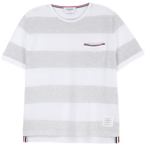 Thom Browne Wide Stripe Pocket Футболка MJS201A-J0049