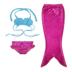 Baby Mermaid Tail Vòng cổ Bút bi Bút sinh nhật 1 tách váy áo tắm Cô bé 8 trẻ em - Đồ bơi trẻ em bộ quần áo bơi cho mẹ và bé Đồ bơi trẻ em