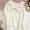 Hàn Quốc chic ngọt ngào công nghiệp nặng tua ngọc trai búp bê cứu trợ tuổi lớn ve áo dệt kim áo len Hàn Quốc áo len nữ - Vòng cổ áo len