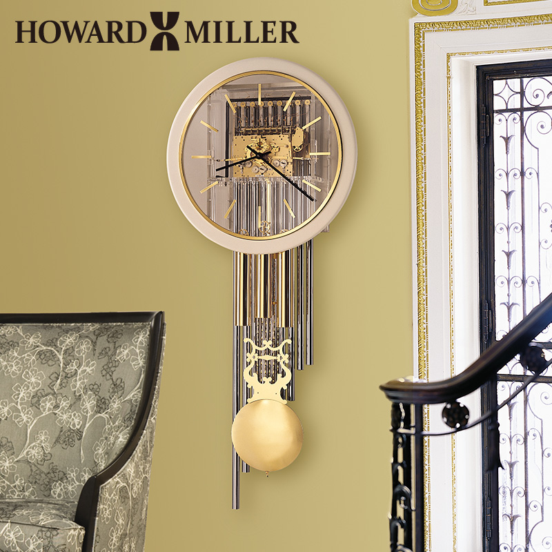 HOWARD MILLERハワードミラー掛け時計 リビングルーム用軽量輸入機械壁時計