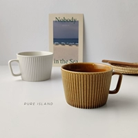 Baiyu ретро вертикальная латте кофейня чашка инспирья керамика ветра простая послеобеденная чашка молоко чашка дома