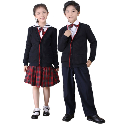 Форма для школьников, зимнее платье, комплект подходит для мужчин и женщин, демисезонный свитер, рубашка, зимние штаны
