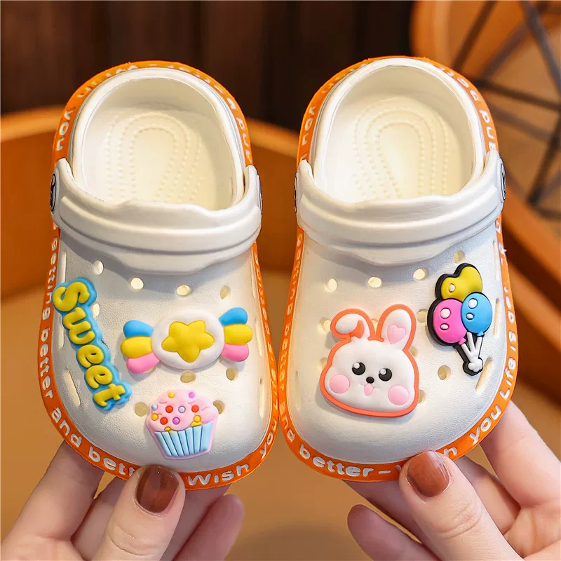 Детские летние нескользящие шлепанцы Crocs для мальчиков раннего возраста для купания, 1–3 года