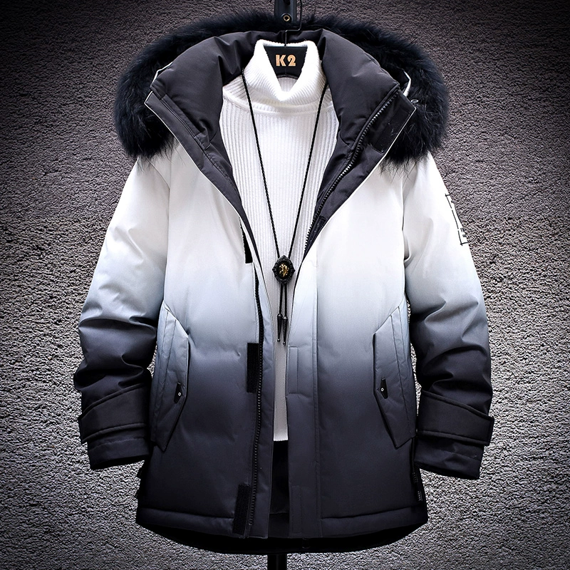 Áo khoác nam mùa đông 2019 phiên bản mới của Hàn Quốc hợp thời trang áo khoác cotton đẹp trai mùa đông dày áo khoác cotton thương hiệu áo khoác xuống - Bông