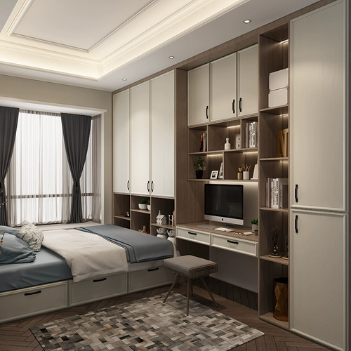 Pipiano Custom Tatami Furniture Simple Wardreobe Custom Bay Window Шкаф небольшая спальня детская комната на рисовой кровать