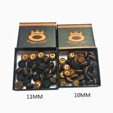[O'min奥秘皮头10mm英式斯诺克台球杆枪头美式黑八杆头双色皮头]
