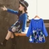 Quần áo trẻ em mùa xuân và mùa thu 2019 bé gái lớn chuỗi hạt in eo váy một ưu đãi đặc biệt - Khác Khác