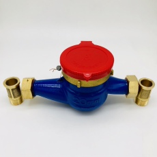 Водосчетчик 097埃美柯热水表丝扣螺纹家用大小口径法兰式连接dn15 20四分六分