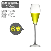 6 Установлено-тулип чаша шампанского [240 мл]