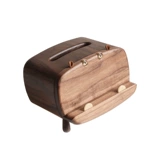 Универсальные салфетки, держатель для телефона, настольный туалетный столик из натурального дерева, бегемот