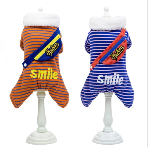 Одежда для собак Pepsi Хлопковая одежда щенки щенки щенки щенки Bomei Four -Skirt Corgi Утолщенное зимнее платье