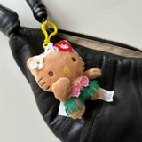 Китти Китти Круг Круг Гавайский подвеска Hello Kitty Yu Shuxin Girl милая игривая шелковая веревка для волос