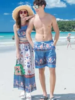 Bộ đồ bơi nam Bộ đôi chia tay mới Mùa xuân nóng bỏng Thái Lan Thư giãn Hàn Quốc Ảnh cặp đôi - Vài đồ bơi đồ đôi đi biển nam nữ