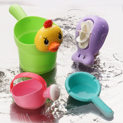 Детская игрушка для игр в воде, детский комплект для мальчиков и девочек, утка, лягушка