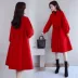 Áo khoác len nữ dài phần 2019 thu đông mới dành cho nữ phiên bản Hàn Quốc của chiếc áo len mỏng phổ biến của Han Fan - Áo Hàn Quốc áo dạ dáng dài cho người trung tuổi Áo Hàn Quốc