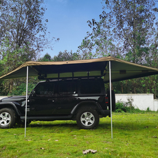 Автомобиль счет сторону suv车载270°车边帐自驾游户外露营全铝扇形帐篷遮阳防雨车顶帐篷