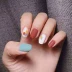 Sơn móng tay Matte Bộ sơn móng tay Matte Matte Nail Polish Bộ Grandma Grey Haze Blue Dirty Orange Free Baking Unpeelable - Sơn móng tay / Móng tay và móng chân