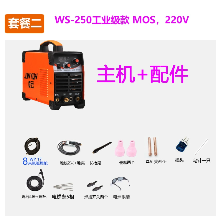 Lingyun WS-250 Máy hàn hồ quang argon hộ gia đình nhỏ 220V thép không gỉ đôi máy hàn hàn lạnh cấp công nghiệp giá máy hàn tig giá máy hàn tig inox Máy hàn tig