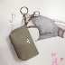 Phiên bản tiếng Hàn mới của lớp da dễ thương trên cùng tinh tế móc chìa khóa đa chức năng gói thẻ ví mặt dây chuyền trang trí - Trường hợp chính