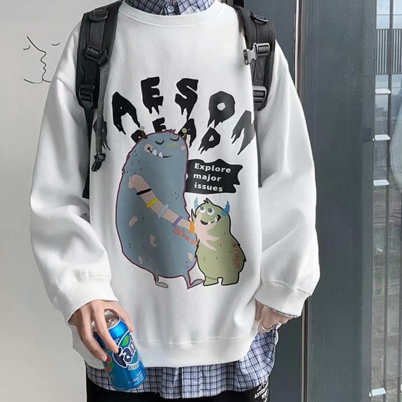 Autumn 2020 spring and autumn sweater crew neck Pullover boys' top Korean fashion
