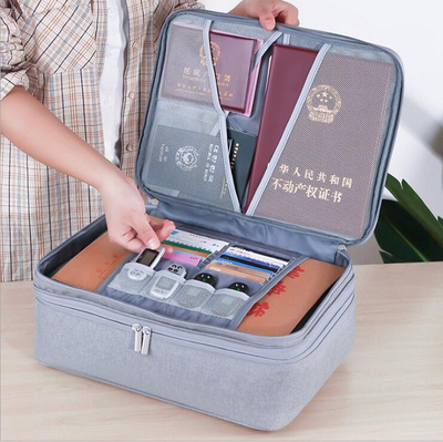 Túi lưu trữ tài liệu gia đình hộp dung lượng lớn tài khoản hộ chiếu này đặt hóa đơn quan trọng túi tài liệu hộp đa chức năng - Túi thông tin xác thực Túi thông tin xác thực