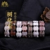 Vòng đeo tay bằng gỗ ngọc bích Qibao Shangpin vòng đeo tay gỗ hồng sắc Thùy Huanghuali vòng đeo tay vàng nanmu nữ - Vòng đeo tay Cuff