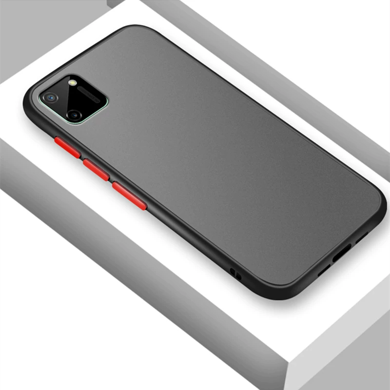 [Матовый твердий чехол для Realme C11 Чехол C17 C12 C15 V5 Q2 Покрытие]