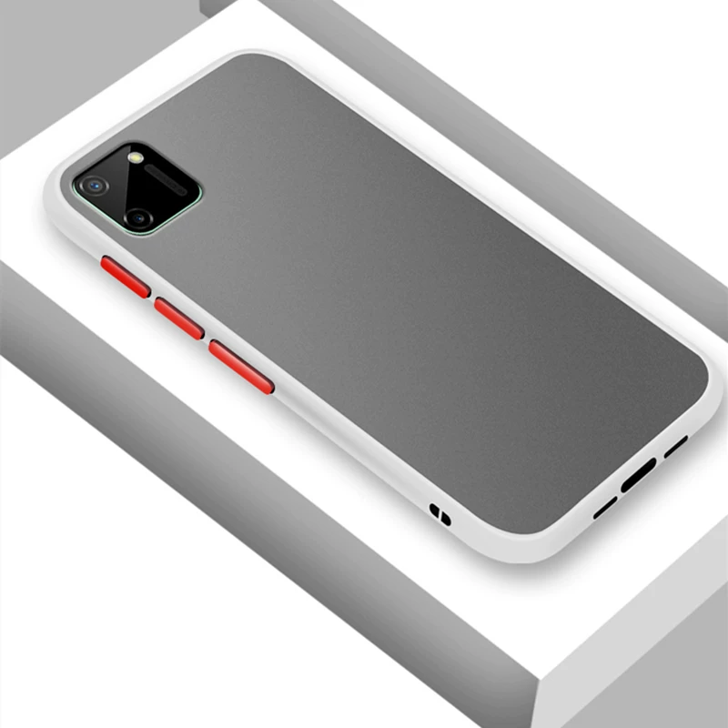 [Матовый твердий чехол для Realme C11 Чехол C17 C12 C15 V5 Q2 Покрытие]
