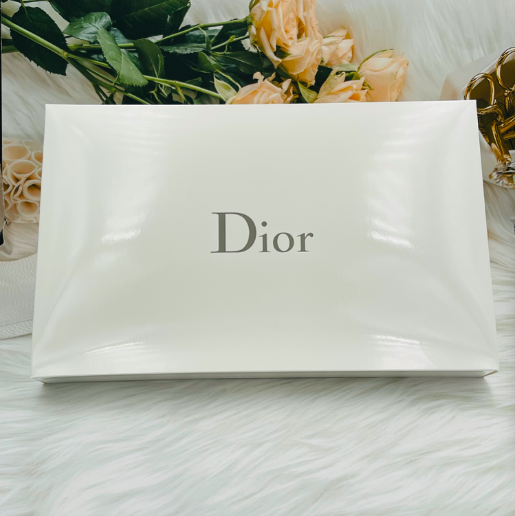 Counter Genuine Dior Dior High-end Cosmetic Bag Storage Bag Wash Bag Handbag Straw Bag Scarce with Box