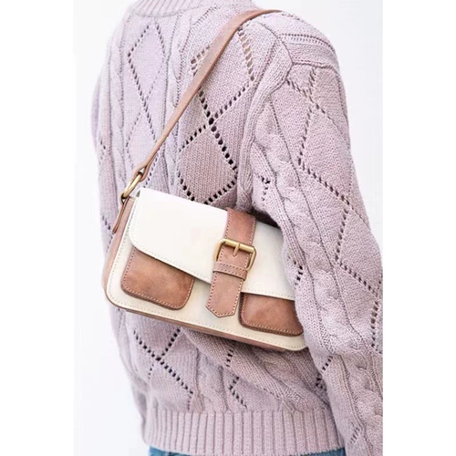 Ретро сумка на одно плечо, шоппер, коллекция 2022