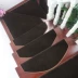 Phong cách châu Âu bằng gỗ cầu thang thảm tự hấp thụ keo miễn phí cầu thang tự dính chống trượt mat cao su cửa hàng miễn phí cho một định - Thảm Thảm