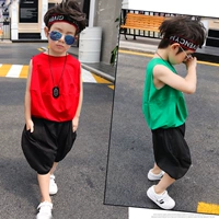 Летняя одежда, детский летний комплект для мальчиков, 5 лет, в корейском стиле, в западном стиле, детская одежда