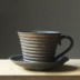 Cúp Cà phê Chín Tu American Cup cá tính Cốc trà Retro Cup Cà phê rộng Hướng dẫn sử dụng Cốc gốm sáng tạo dụng cụ pha cà phê Cà phê
