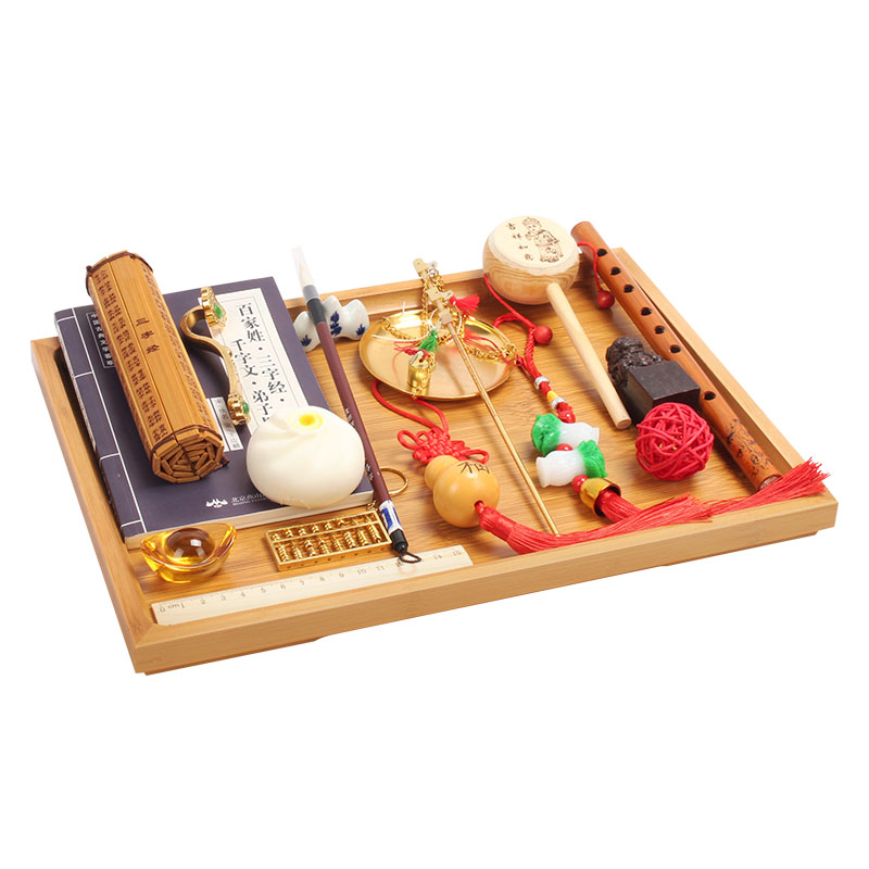 宝宝一周岁抓周用品中式抓阄物品套装